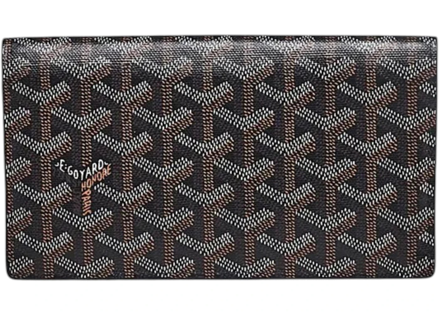 Goyard Richelieu Wallet Goyardine Black/Brown