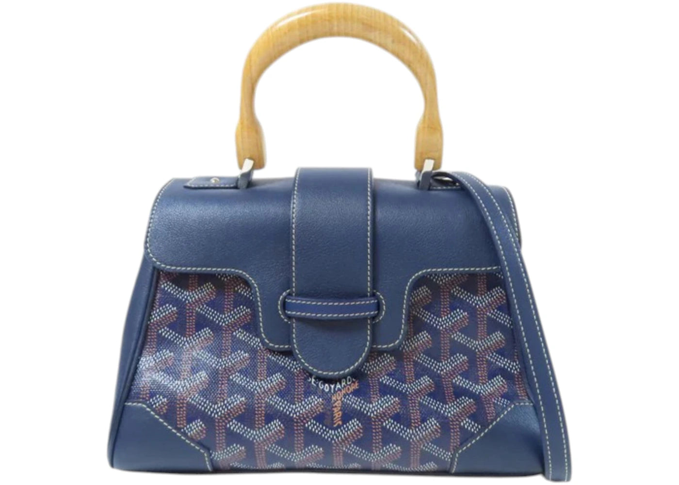 Goyard Saigon Structure Mini Bag Navy Blue