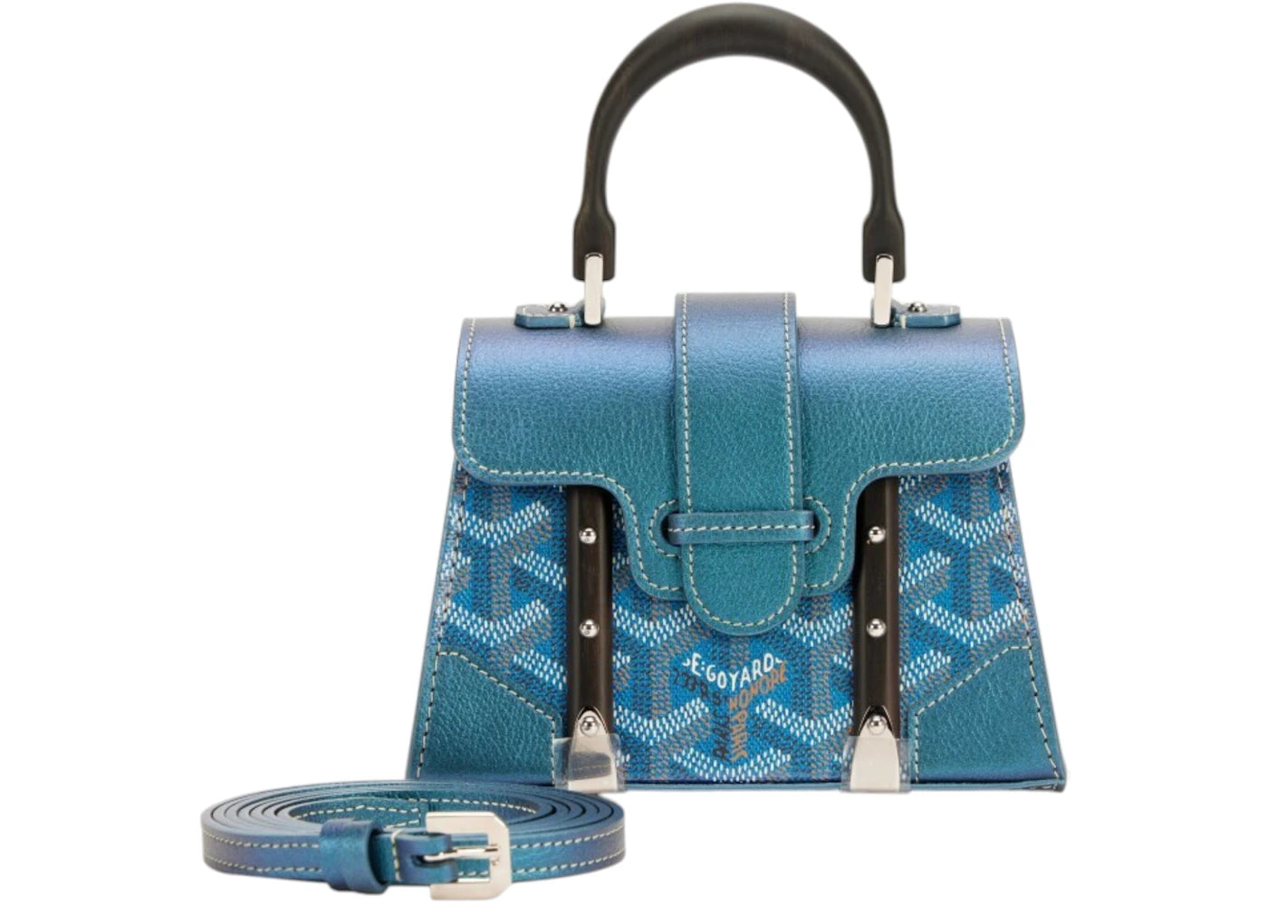Goyard Saigon Structure Nano Bag Pearly Blue