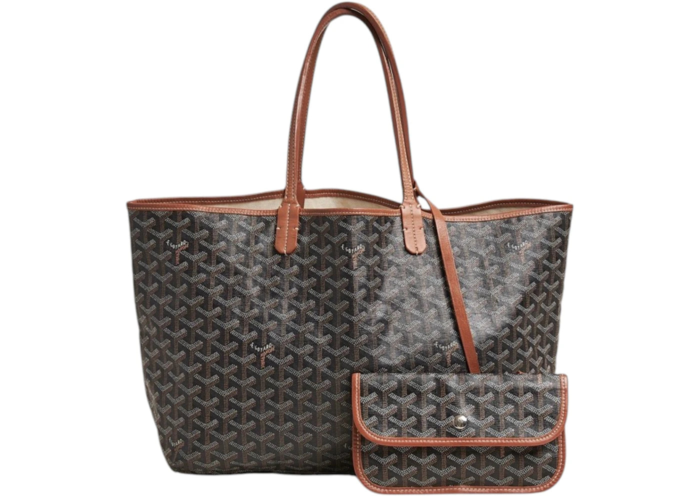 Goyard Saint Louis Tote Goyardine Pm Brown