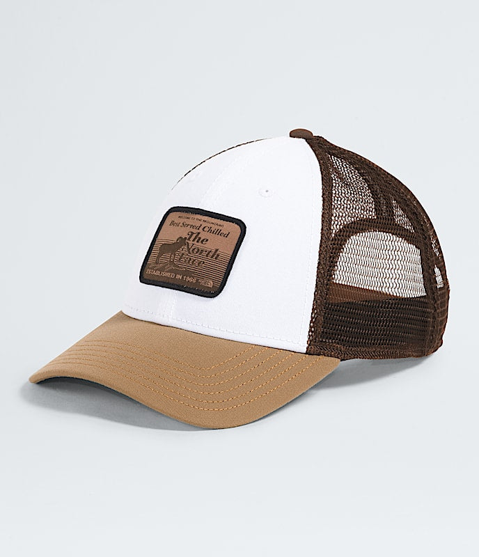 The North Face Graphic Mudder Trucker Hat Iron Bronze/Latte/Brew Patch TNF Mid Grey Heather/TNF Coordinates Graphic Burnt Umber/TNF Black TNF Black/Brew Patch Utility Brown/Smokey Brown/Brew Patch Bark Mist/Khaki Stone TNF Medium Grey Heather/Brew Patch