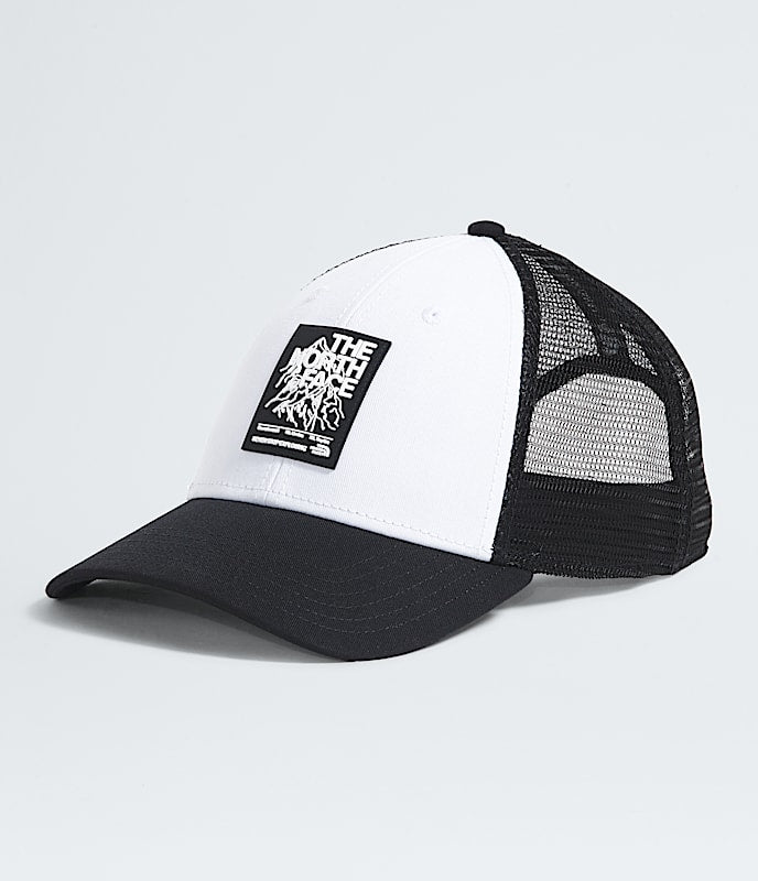 The North Face Graphic Mudder Trucker Hat Iron Bronze/Latte/Brew Patch TNF Mid Grey Heather/TNF Coordinates Graphic Burnt Umber/TNF Black TNF Black/Brew Patch Utility Brown/Smokey Brown/Brew Patch Bark Mist/Khaki Stone TNF Medium Grey Heather/Brew Patch