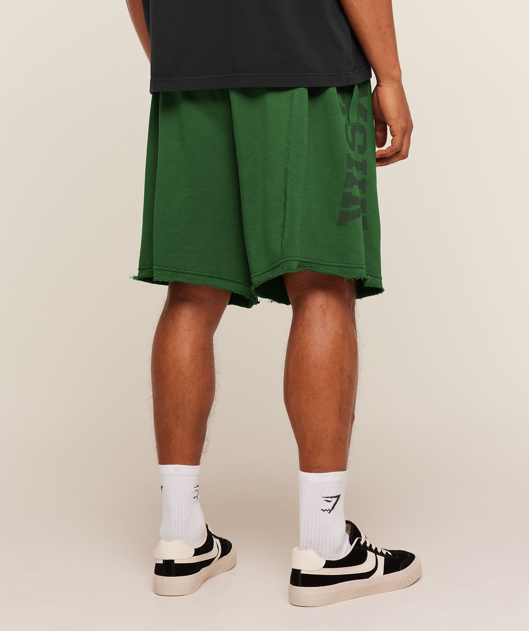 Gymshark Accent Graphic Sweat Shorts Athletic Green
