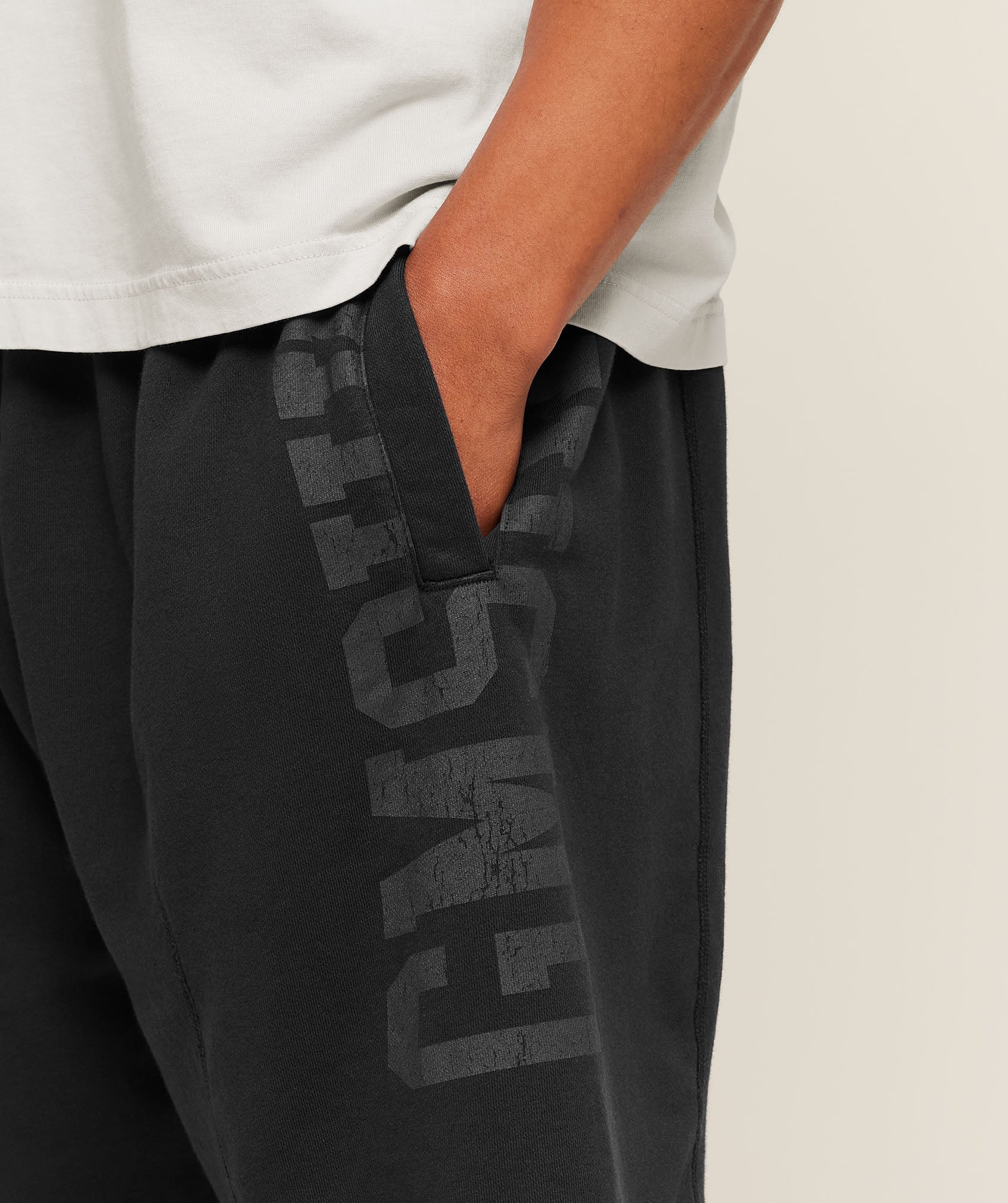 Gymshark Accent Graphic Sweat Shorts Black