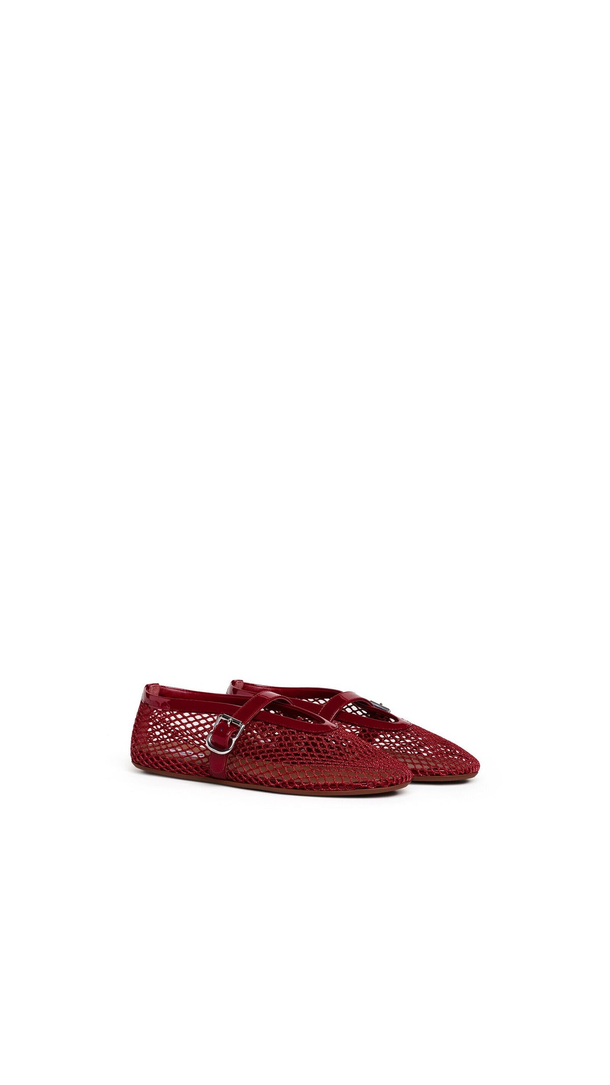 Alaïa Ballet Flats In Fishnet