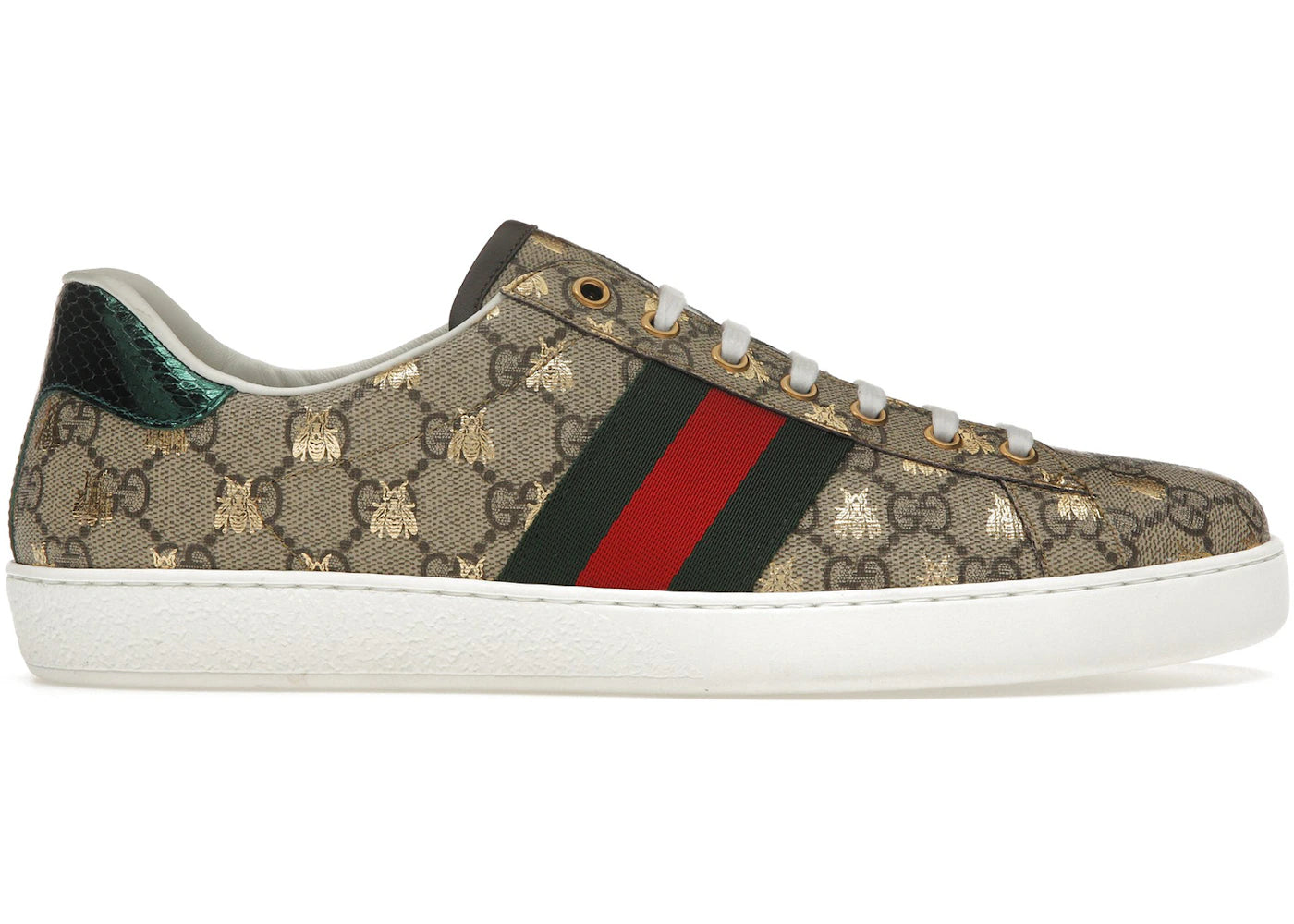 gucci ace ebony supreme bees