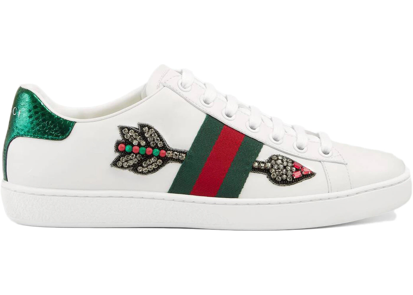 gucci ace embroidered arrow (women's)