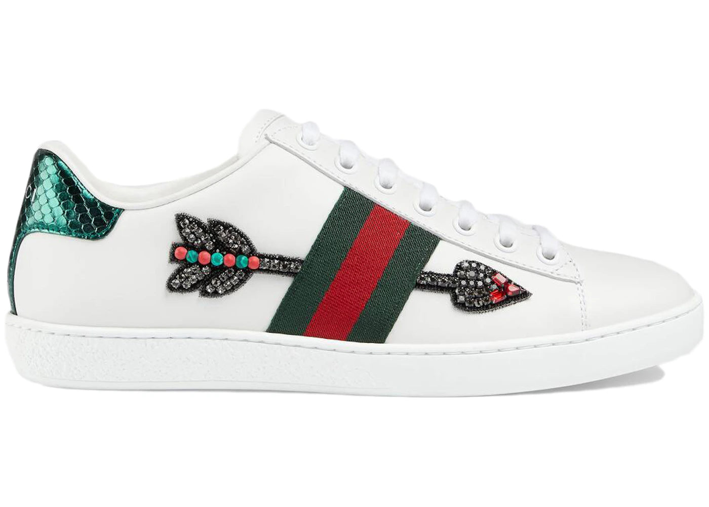 gucci ace embroidered arrow