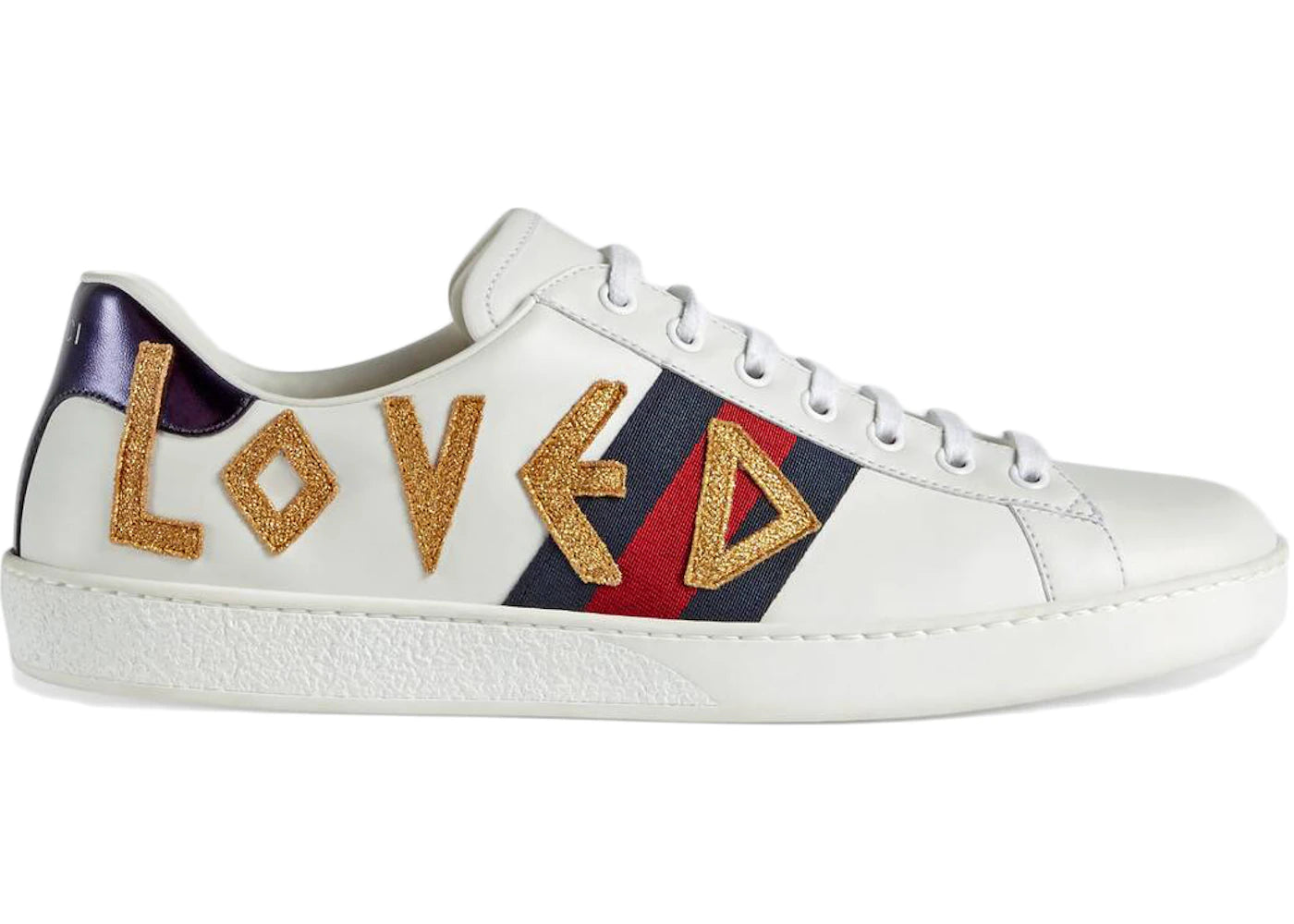 gucci ace embroidered love