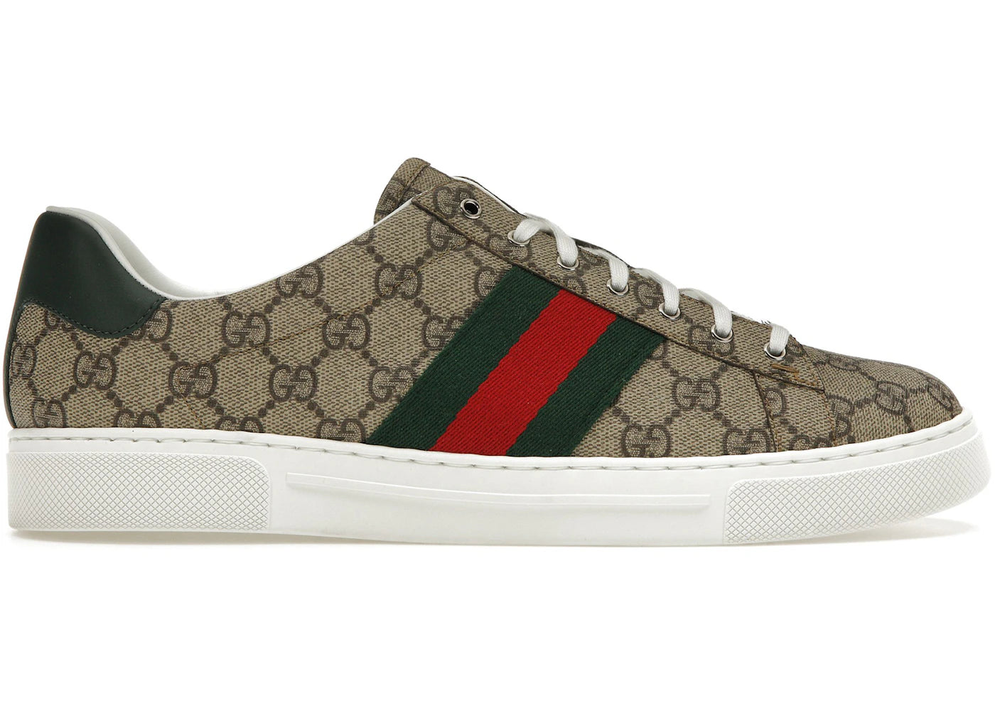 Gucci Ace Web Beige Ebony