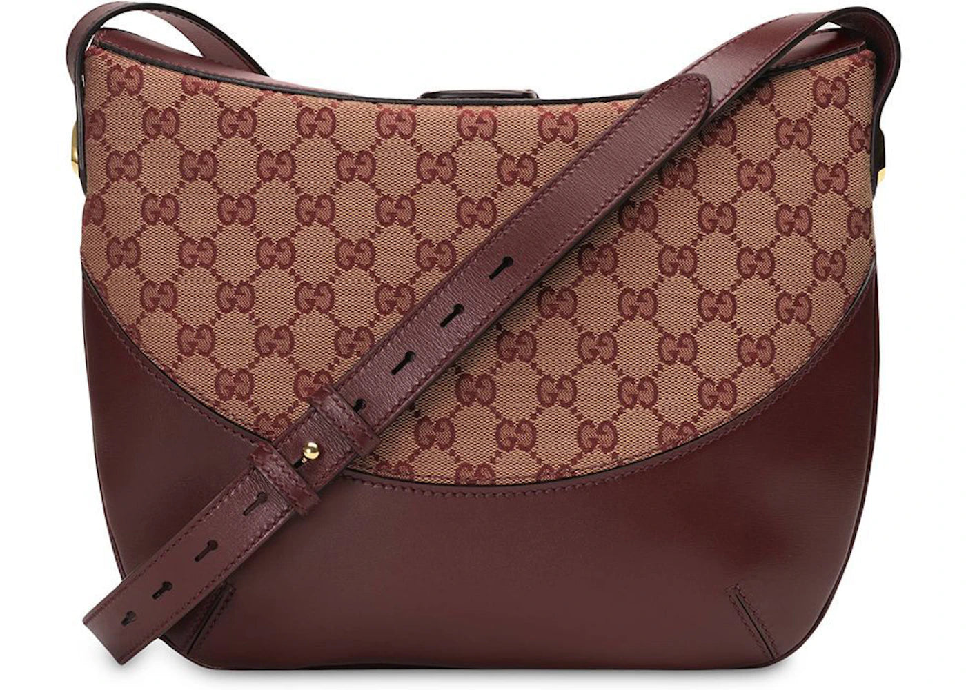 Gucci Arli Gg Shoulder Bag Medium Burgundy