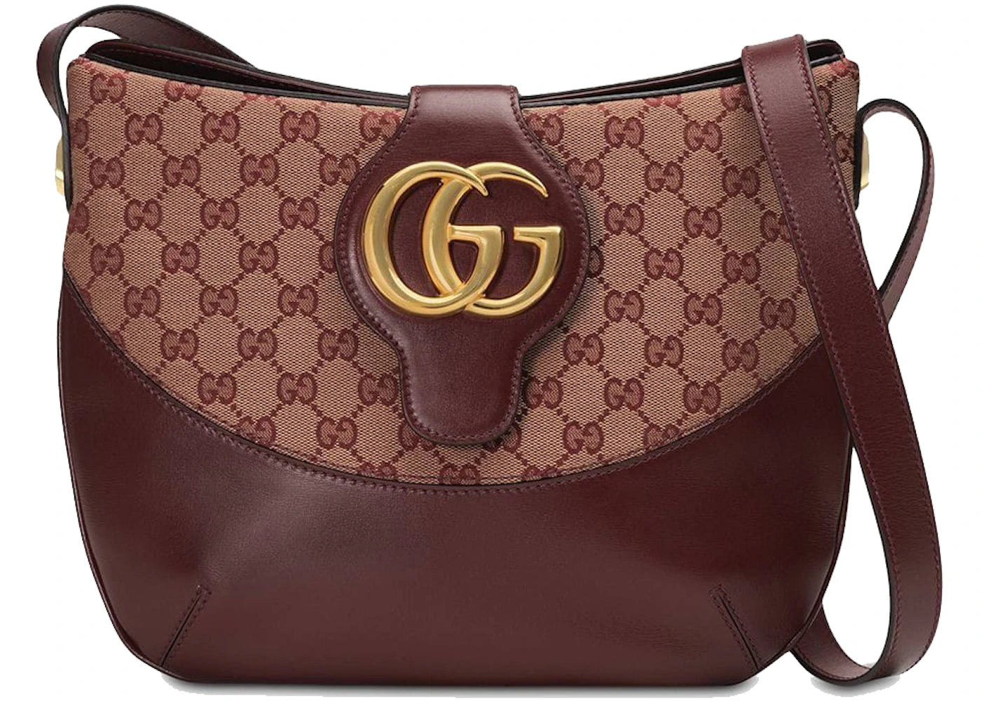 Gucci Arli Gg Shoulder Bag Medium Burgundy