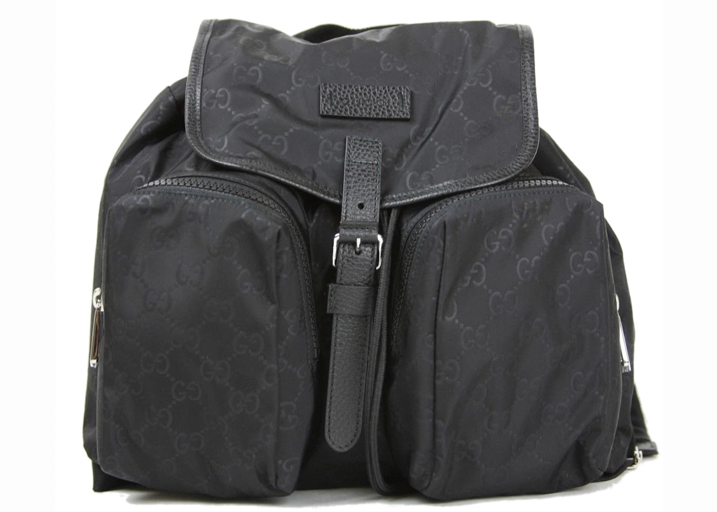 Gucci Backpack Gg Nylon Medium Black