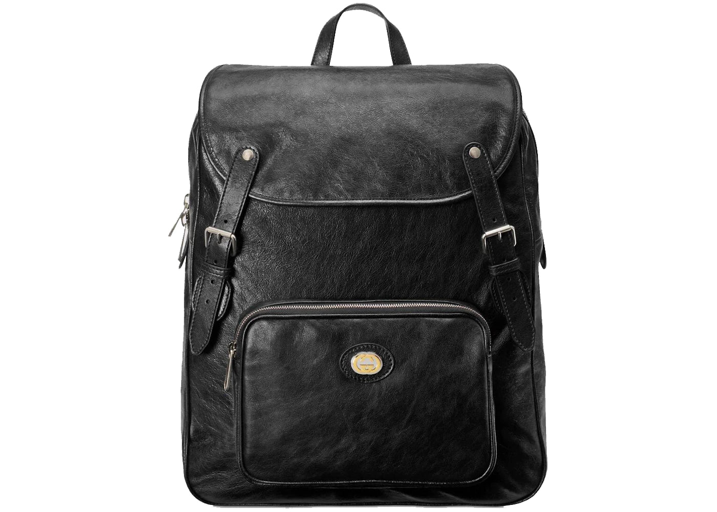 Gucci Backpack Soft Leather Medium Black