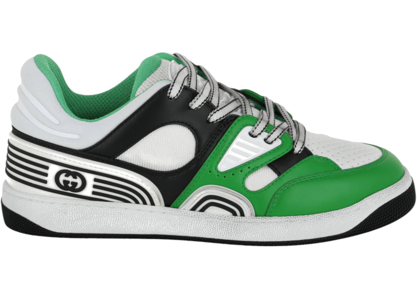 gucci basket leather low-top multi (women's)