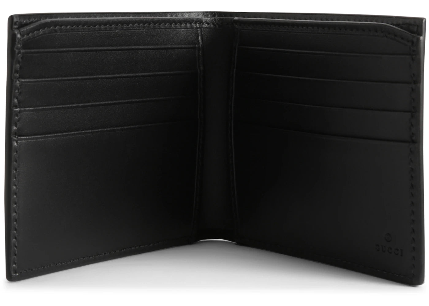 gucci bifold wallet gg supreme kingsnake (8 card slot) beige