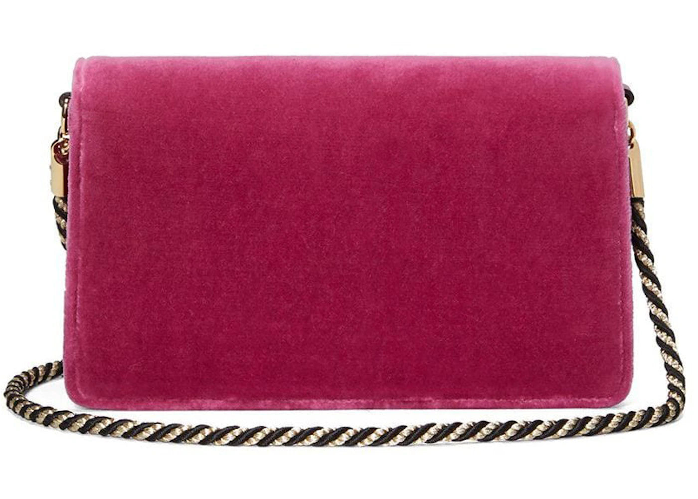 Gucci Broadway Shoulder Bag Velvet Jeweled G Pink