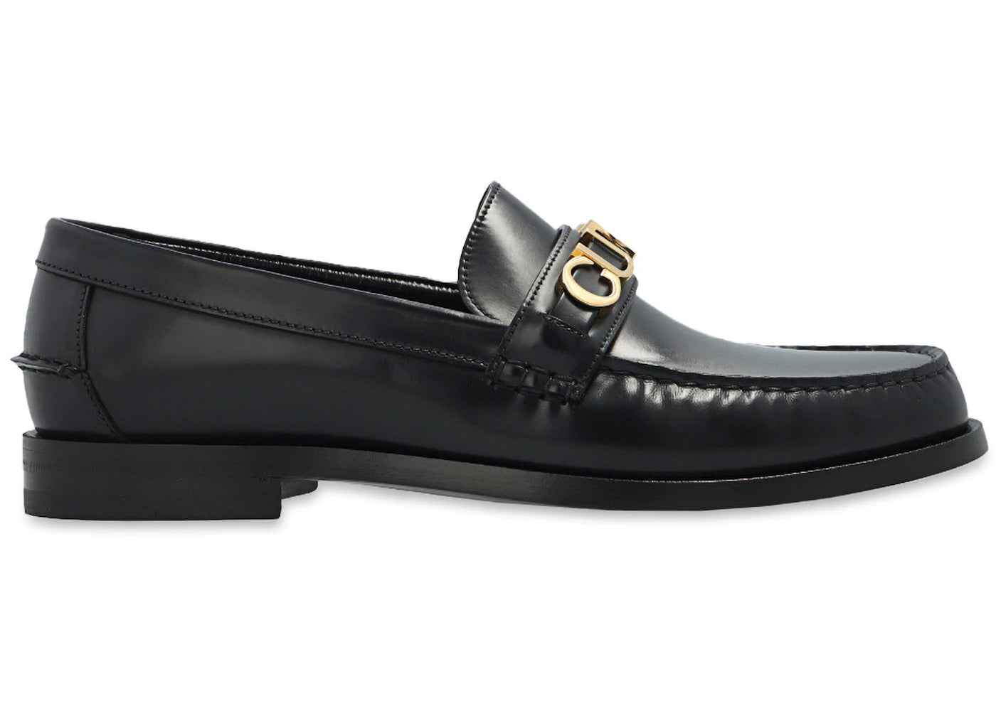 gucci cara logo snaffle loafer black