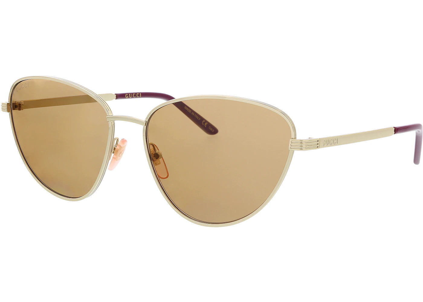 Gucci Cateye Sunglasses Gold/Yellow (Gg0803S-002)