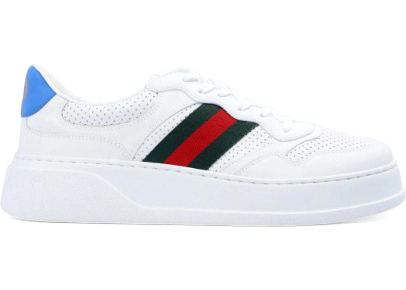 gucci chunky gg web sneaker white blue