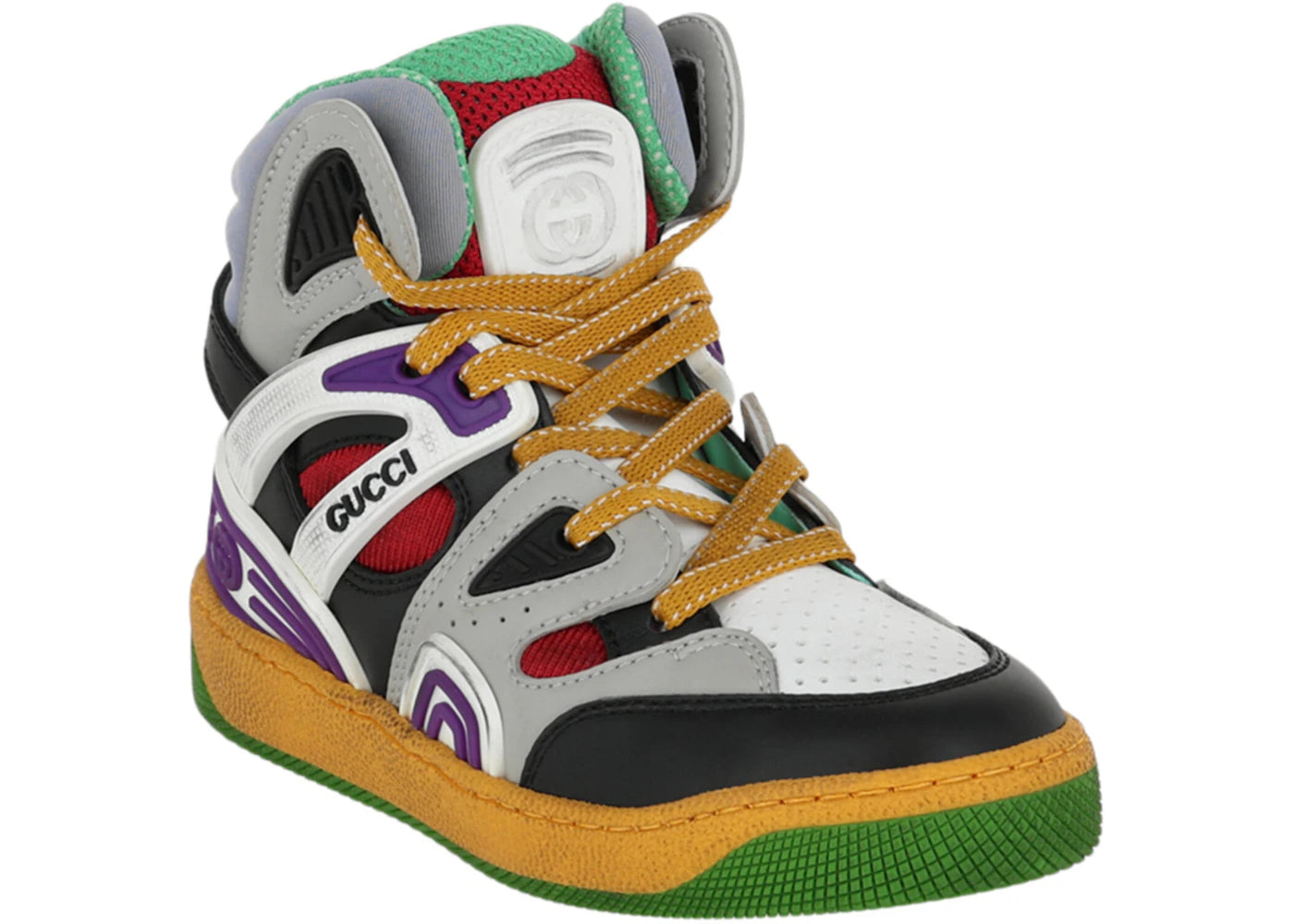 gucci colorblock high white multi (kids)