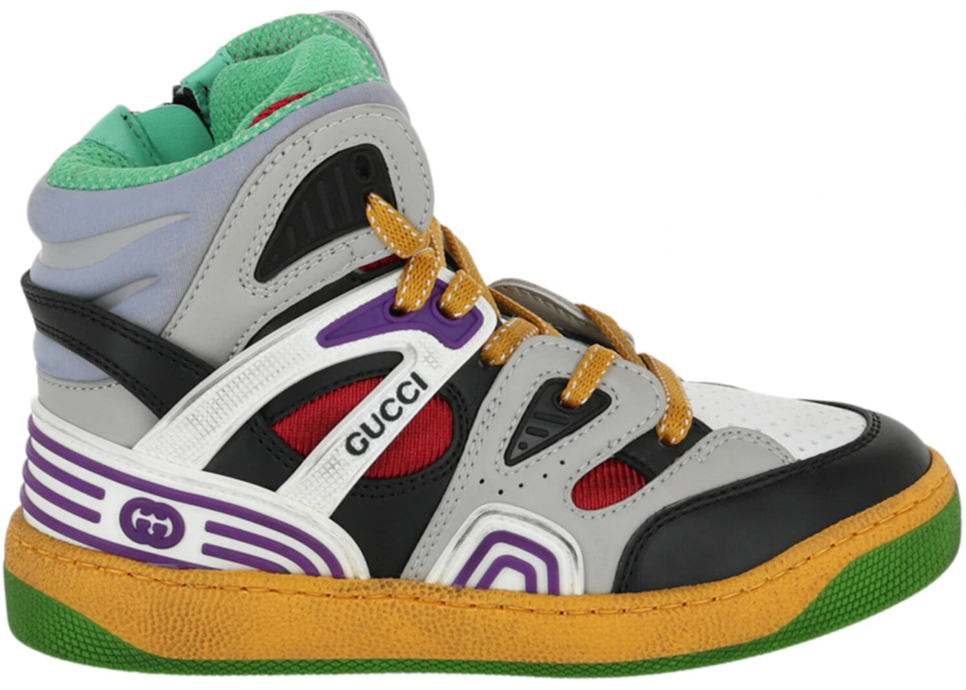 gucci colorblock high white multi (kids)