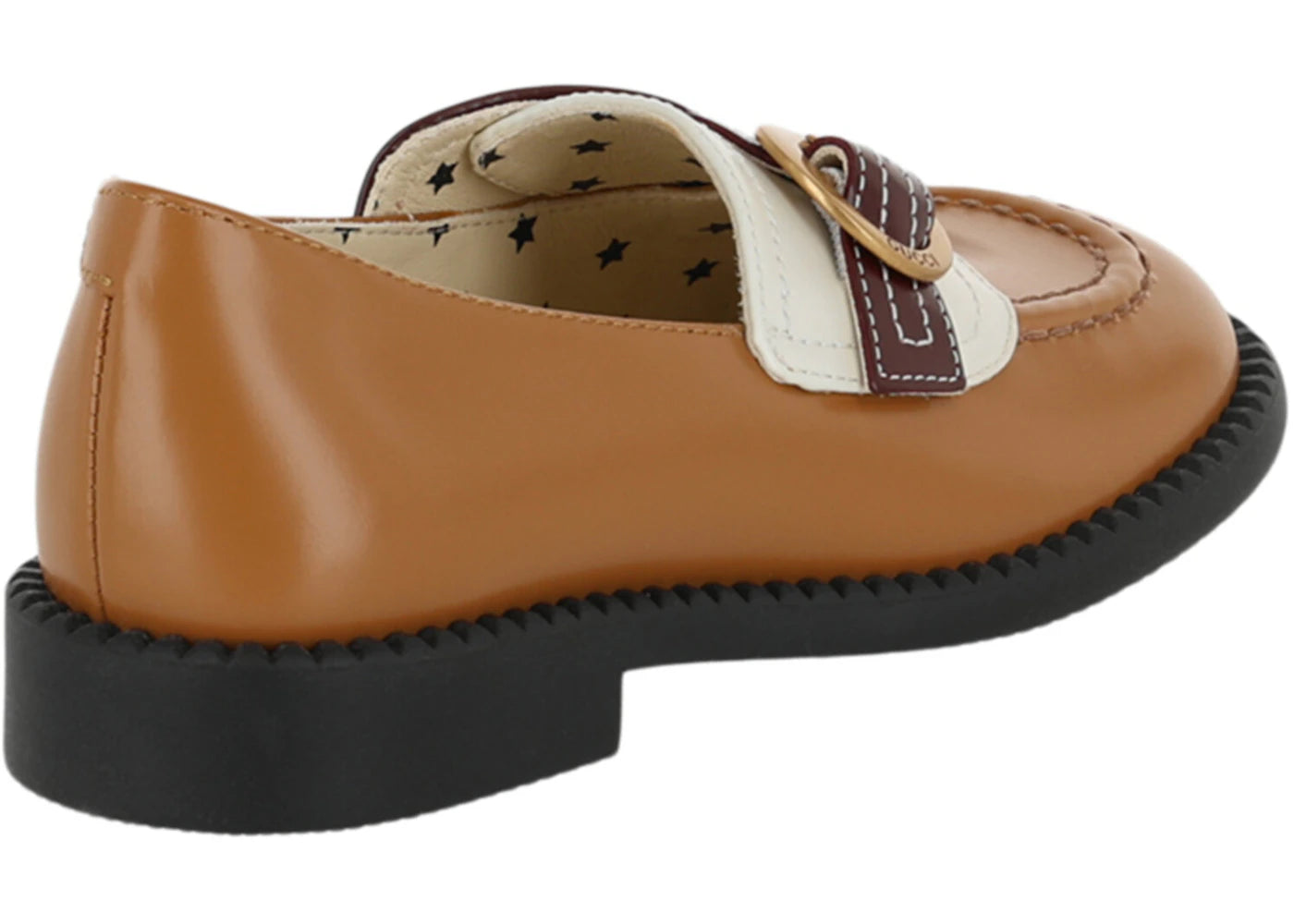 gucci colorblock loafers light brown (kids)