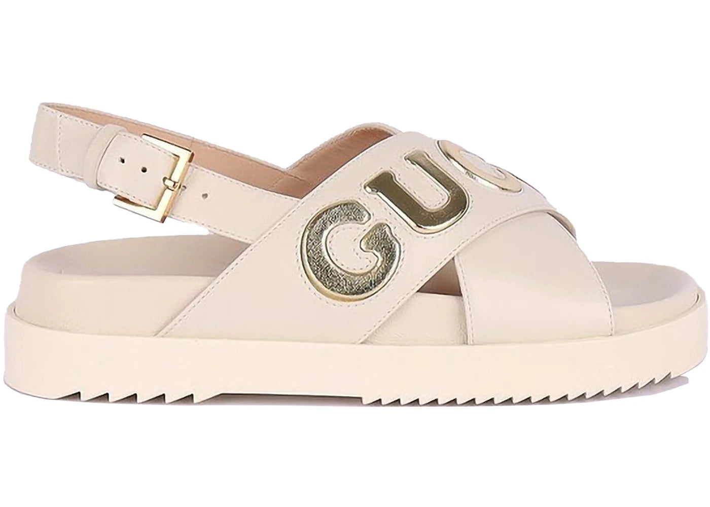 gucci crossover sandal white (women's)