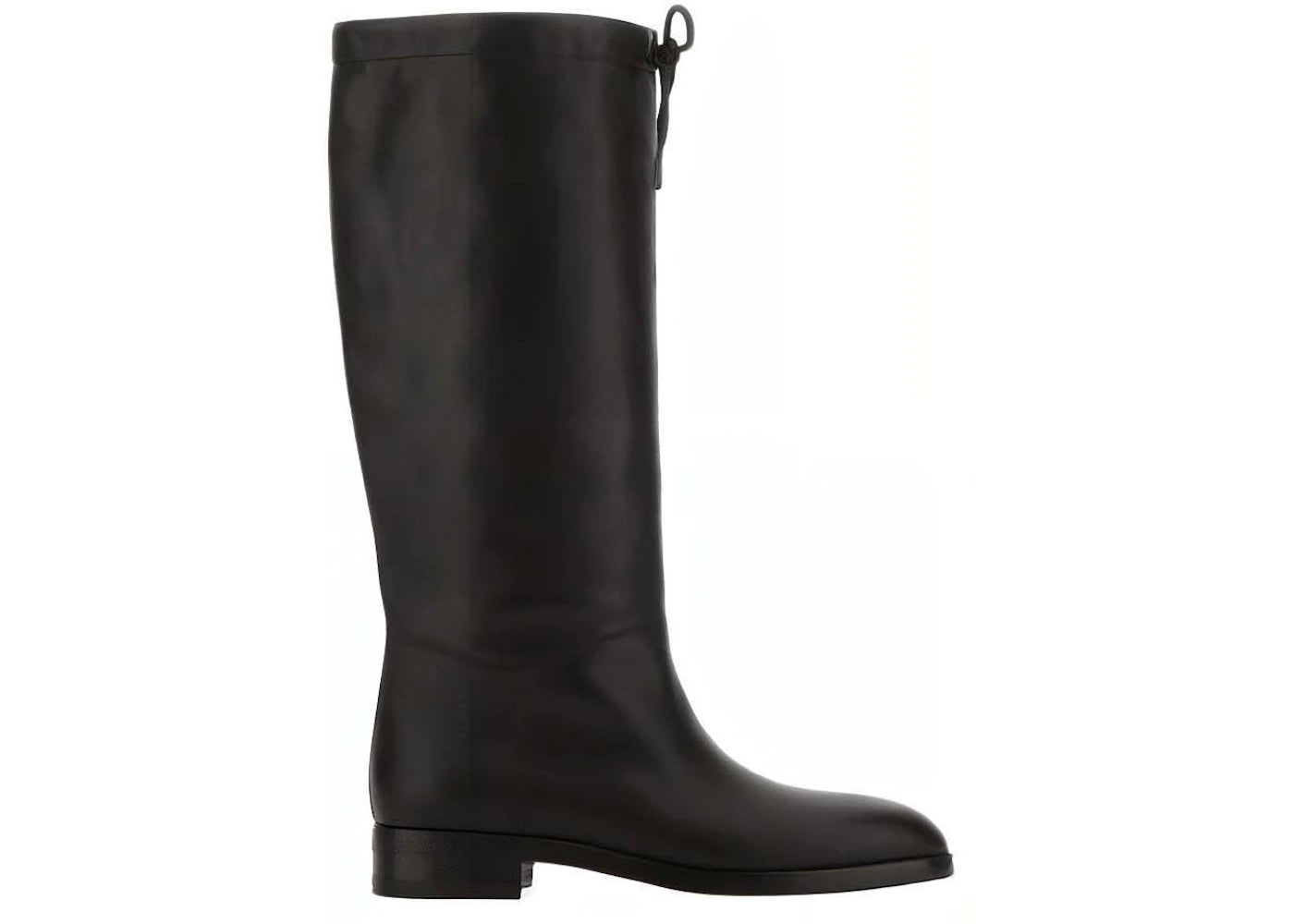 gucci drawstring knee high boots black beige (women's)