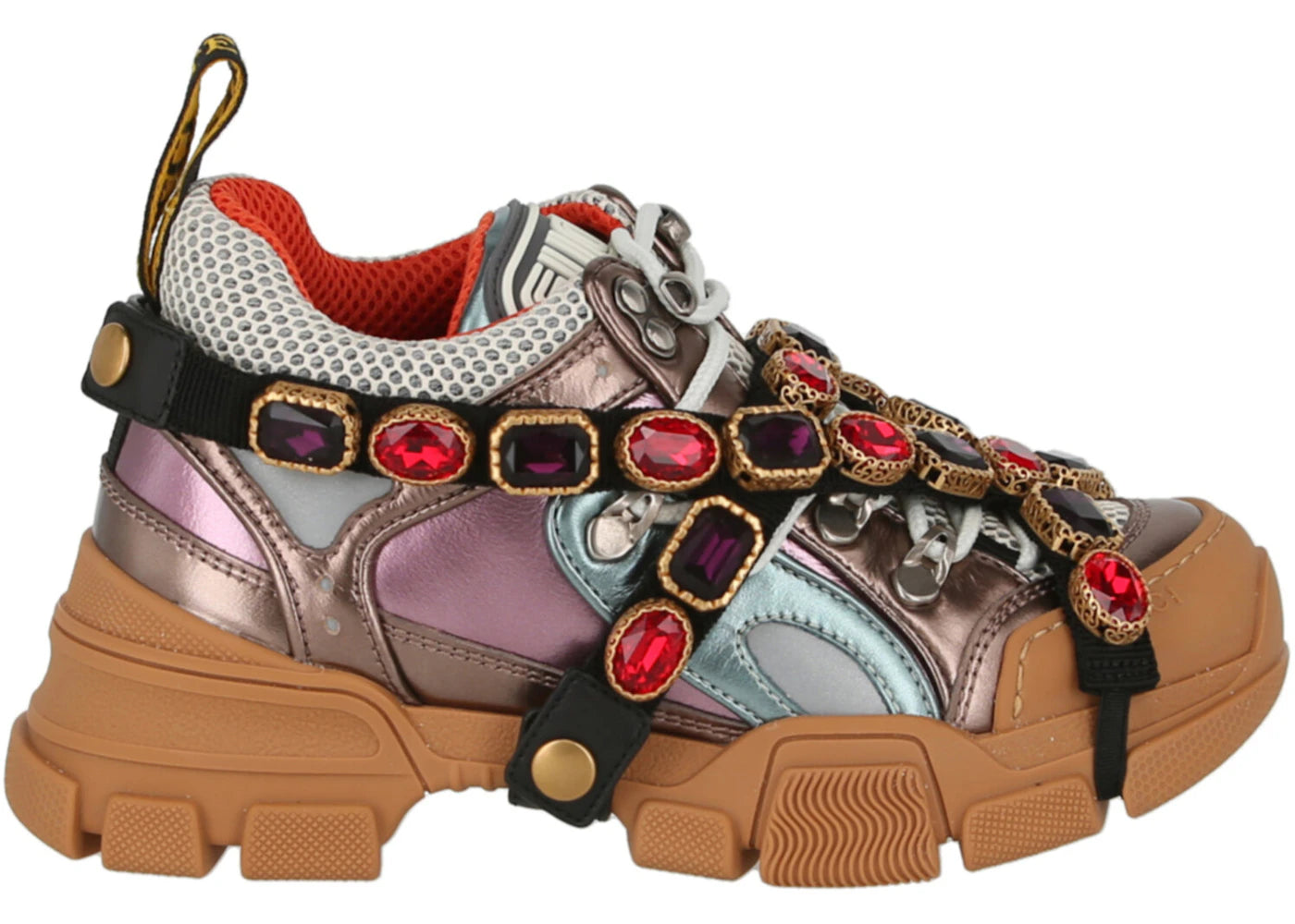 gucci flashtrek crystal metalic (women's)