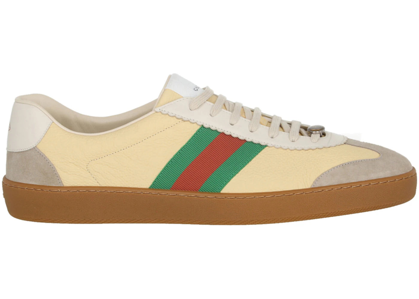 gucci g74 web low sneakers oatmeal