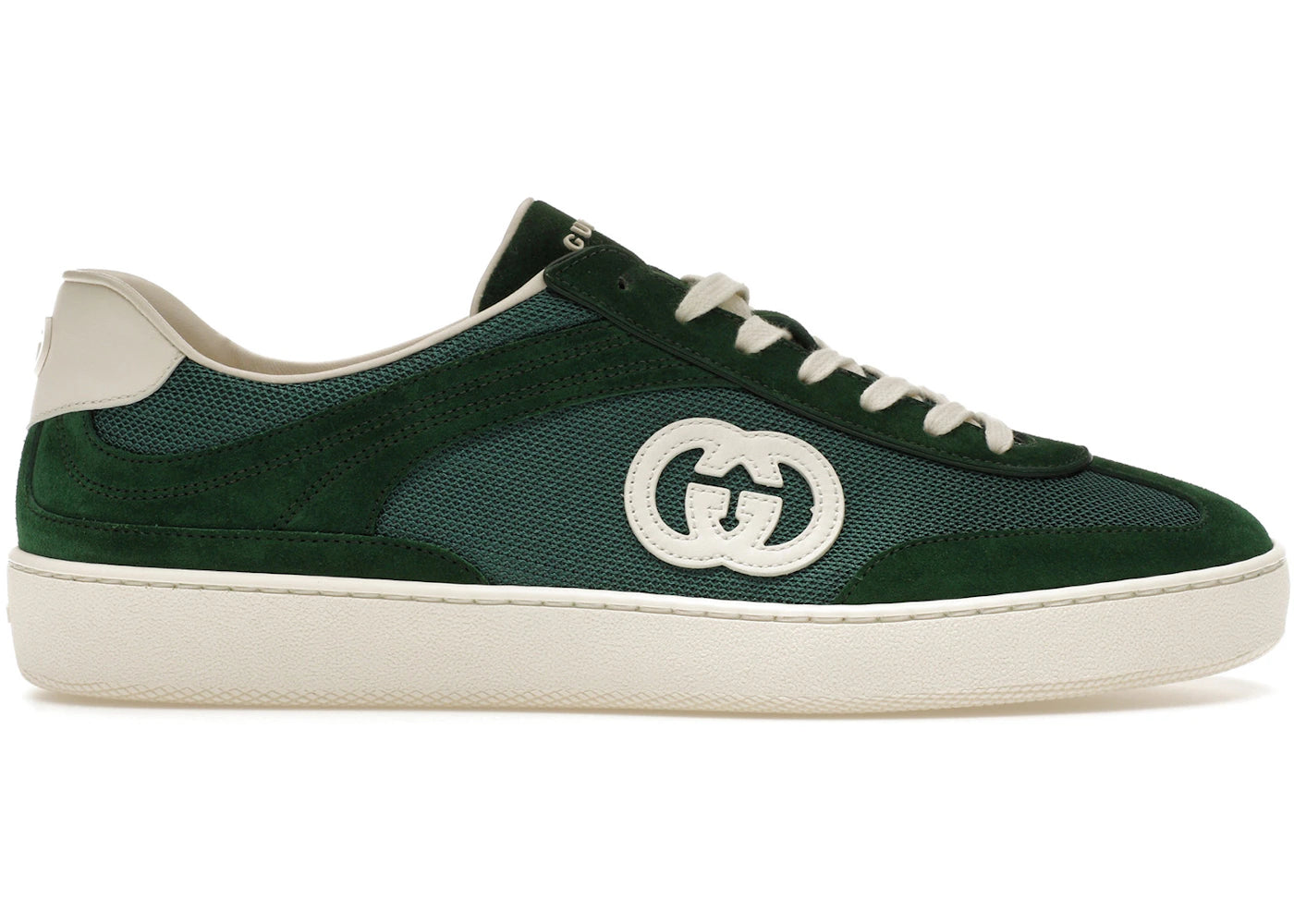 Gucci G75 GG Sneakers20 in Green Size UK 10 Gucci - GG White Suede G75 Sneakers - Size 36.5 - Never used  main image 4