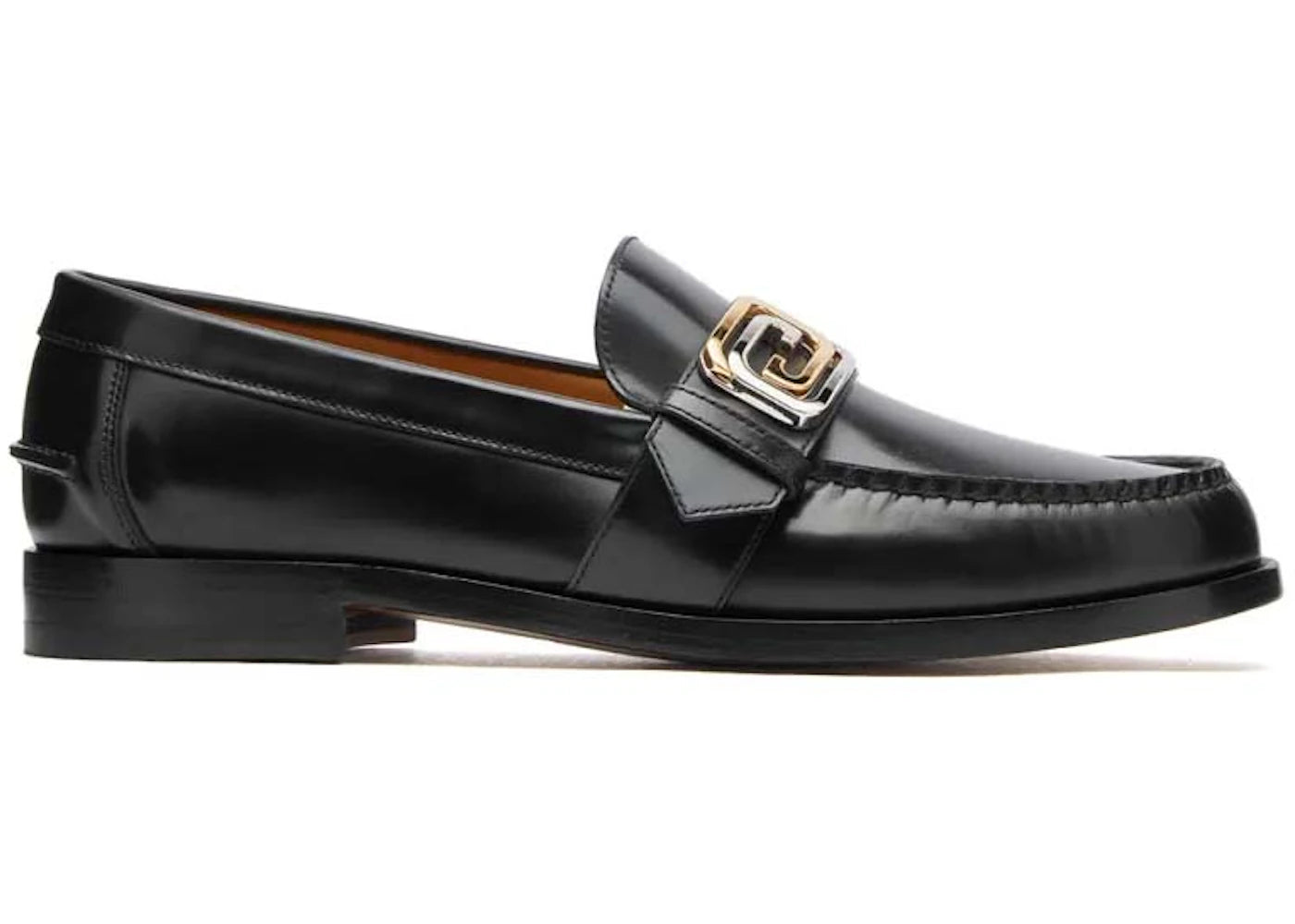 gucci gg buckle loafer black