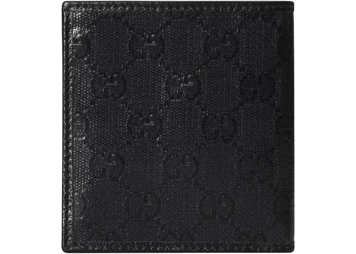 gucci gg crystal bi-fold wallet black