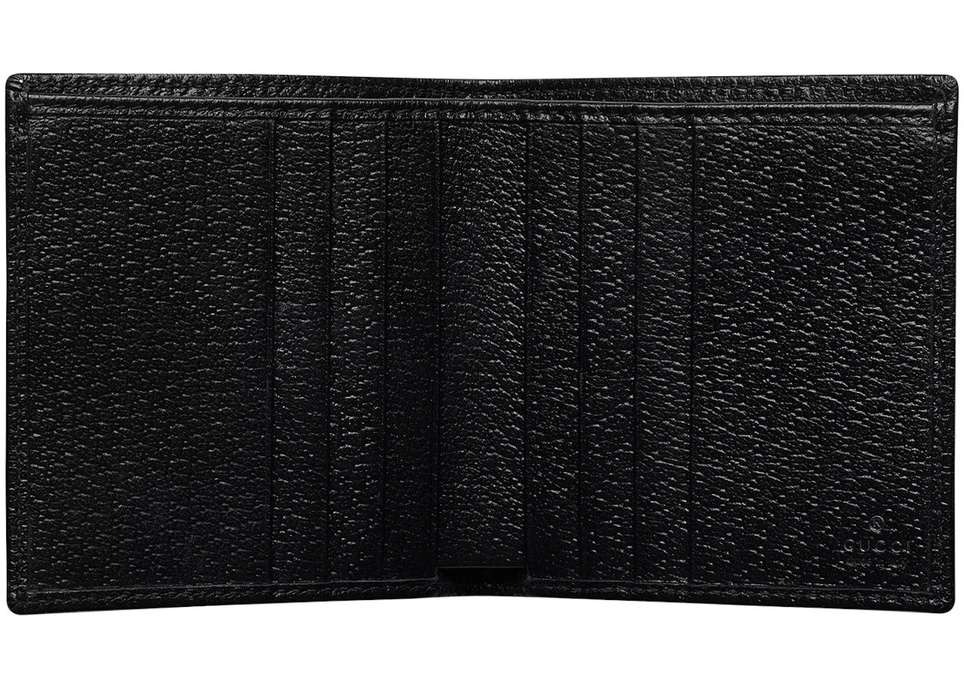 gucci gg crystal bi-fold wallet black