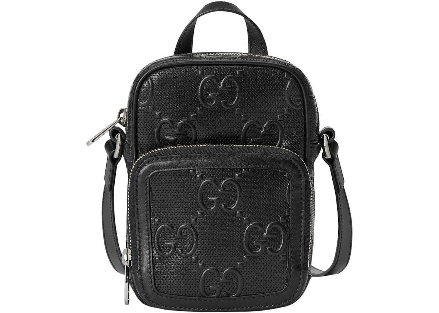 Gucci Gg Embossed Bag Mini Black