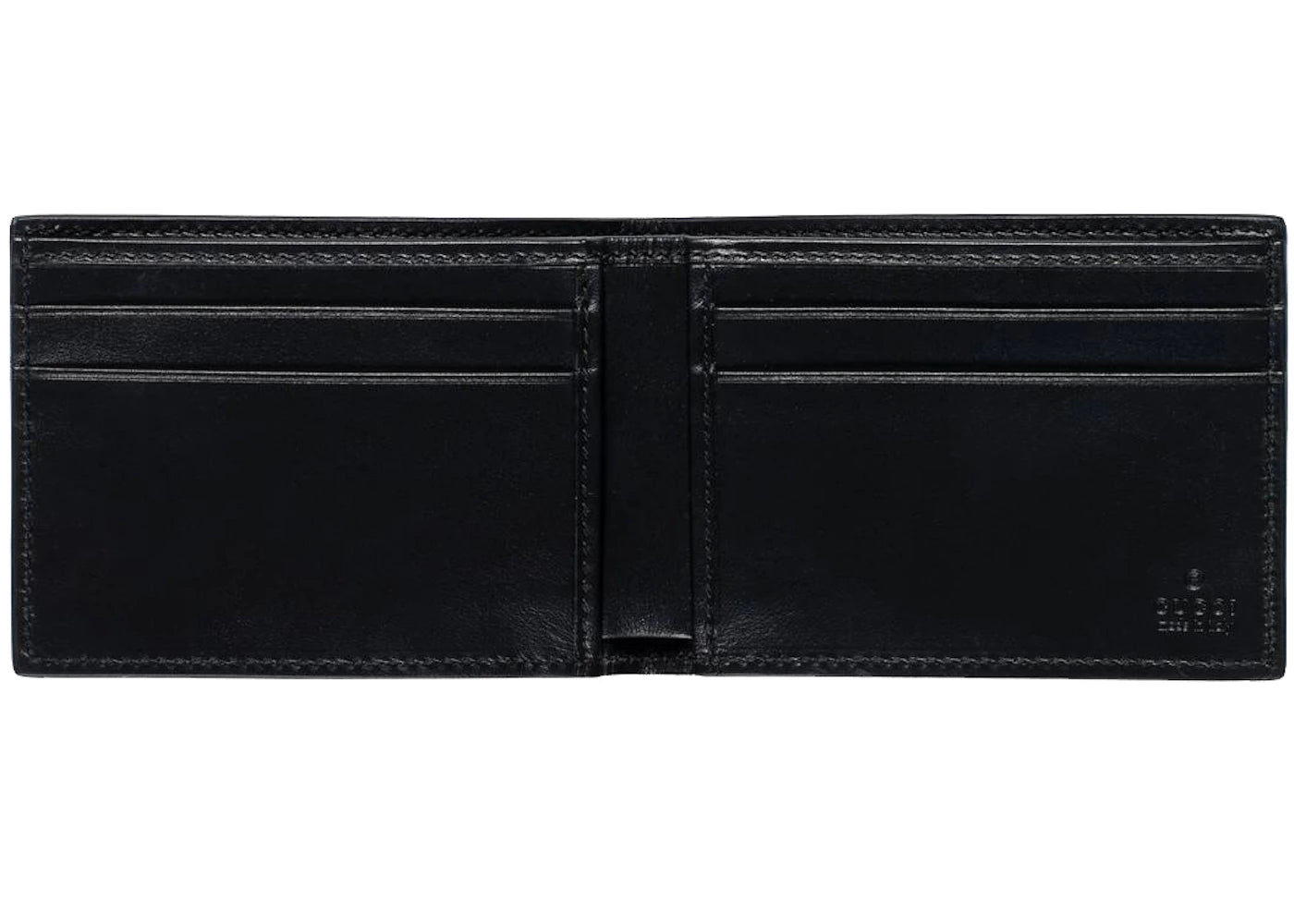 gucci gg embossed bi-fold wallet black
