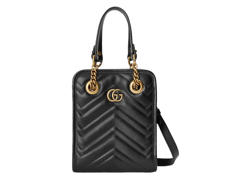 Gucci Gg Marmont Matelasse Mini Bag Black One Size