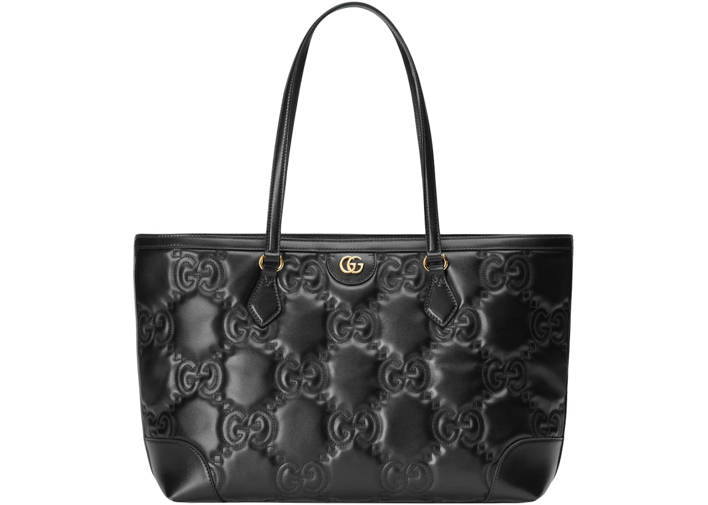 Gucci Gg Matelassé Medium Tote Black