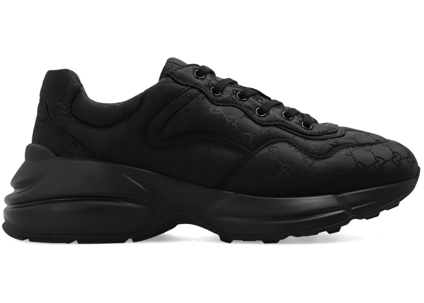 gucci gg rhyton black monogram