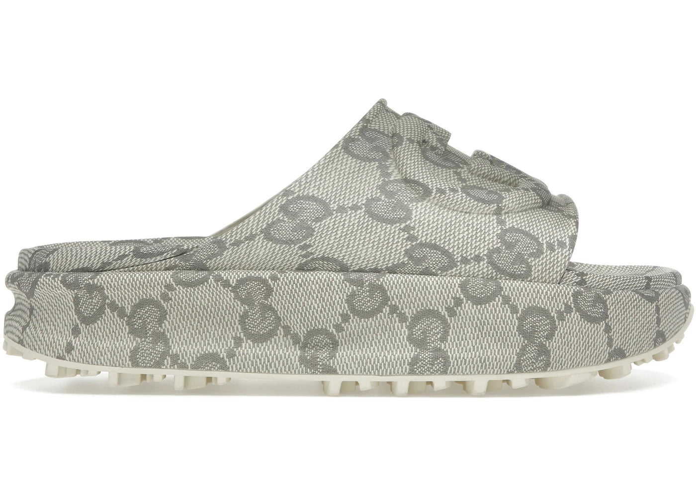 Gucci Gg Slide Sandal Interlocking G Beige Ebony