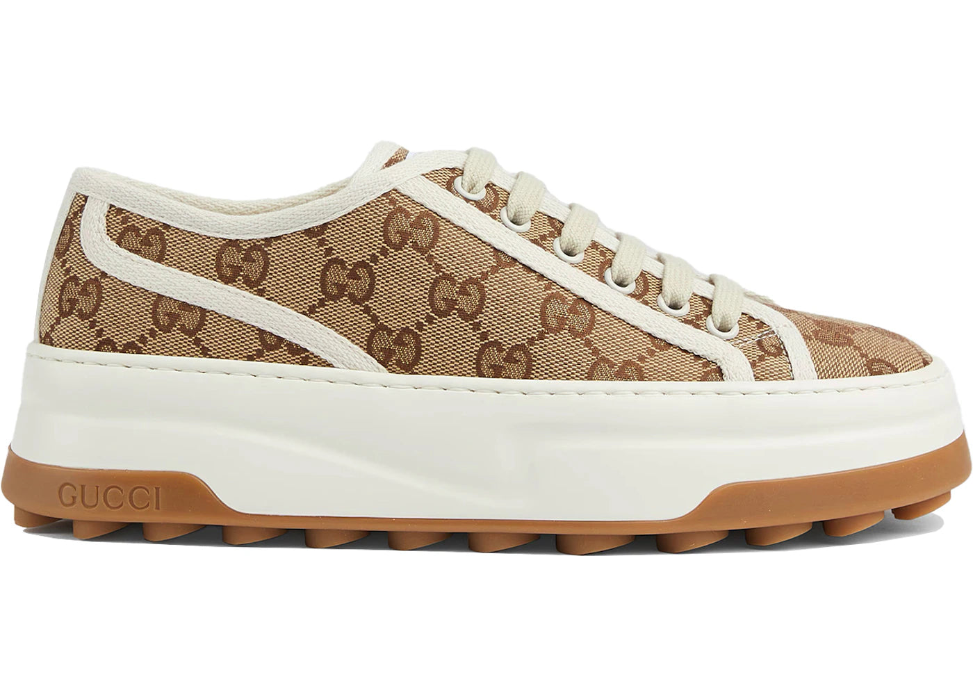 gucci gg sneaker interlocking g beige (women's)