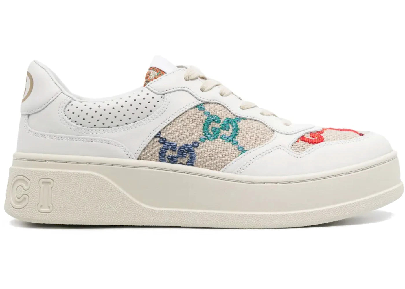 Gucci Gg Sneaker Multicolor Embroidered (Women'S)