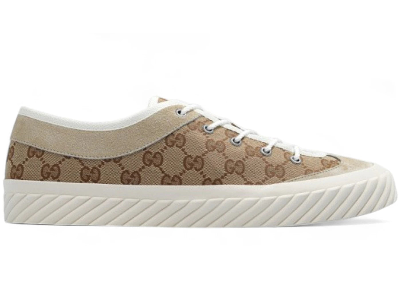 Gucci Gg Tortuga Sneaker Beige Ebony Canvas