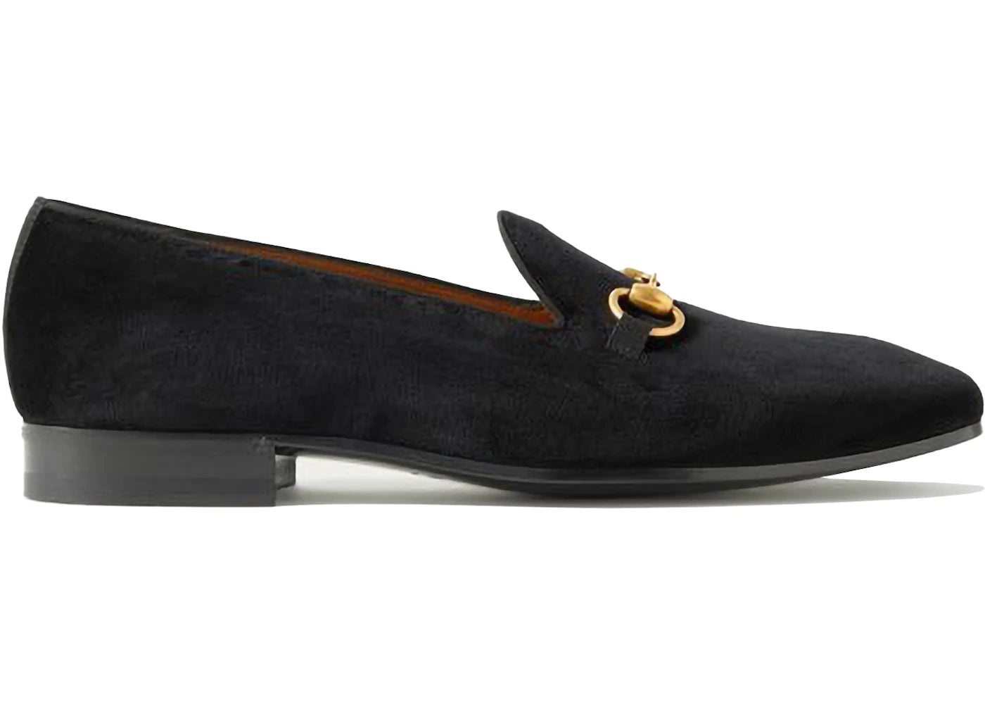 Gucci Gallipoli Horsebit Velvet Loafers Black