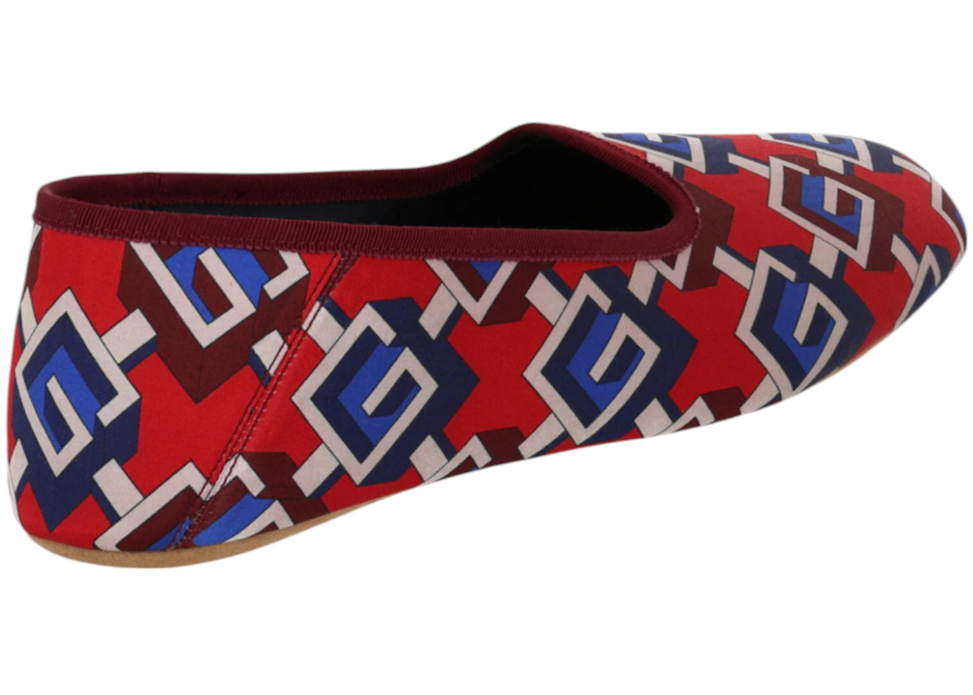 gucci geometric g print slippers multi