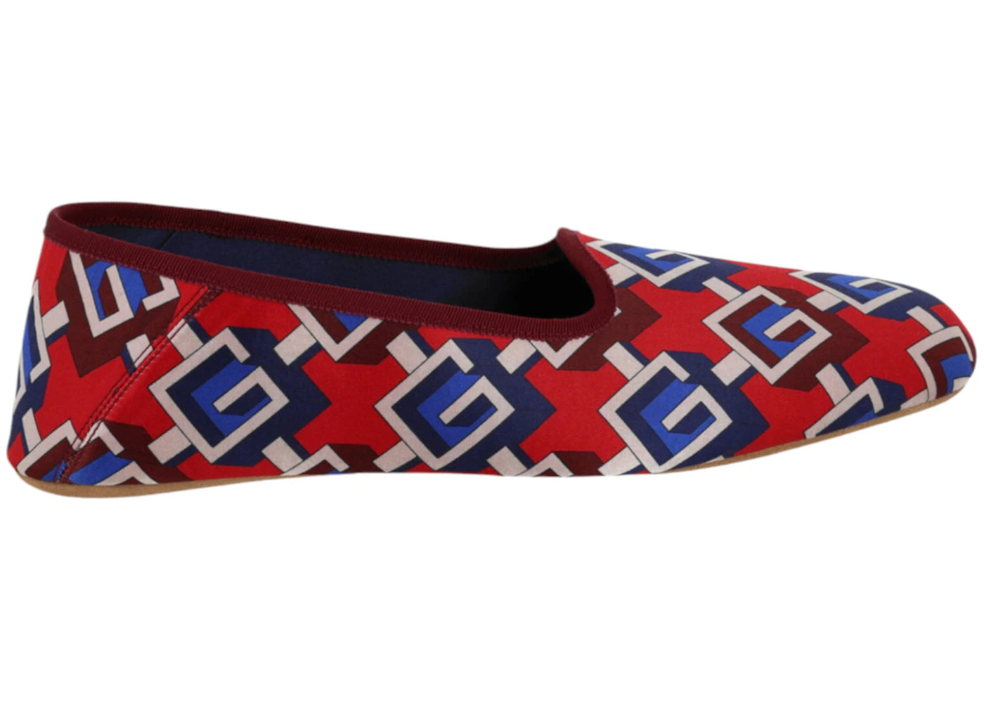 gucci geometric g print slippers multi