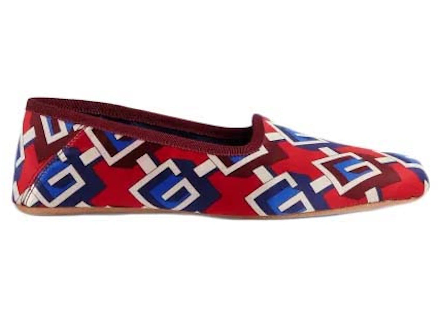 gucci graphic print slippers red (women's)