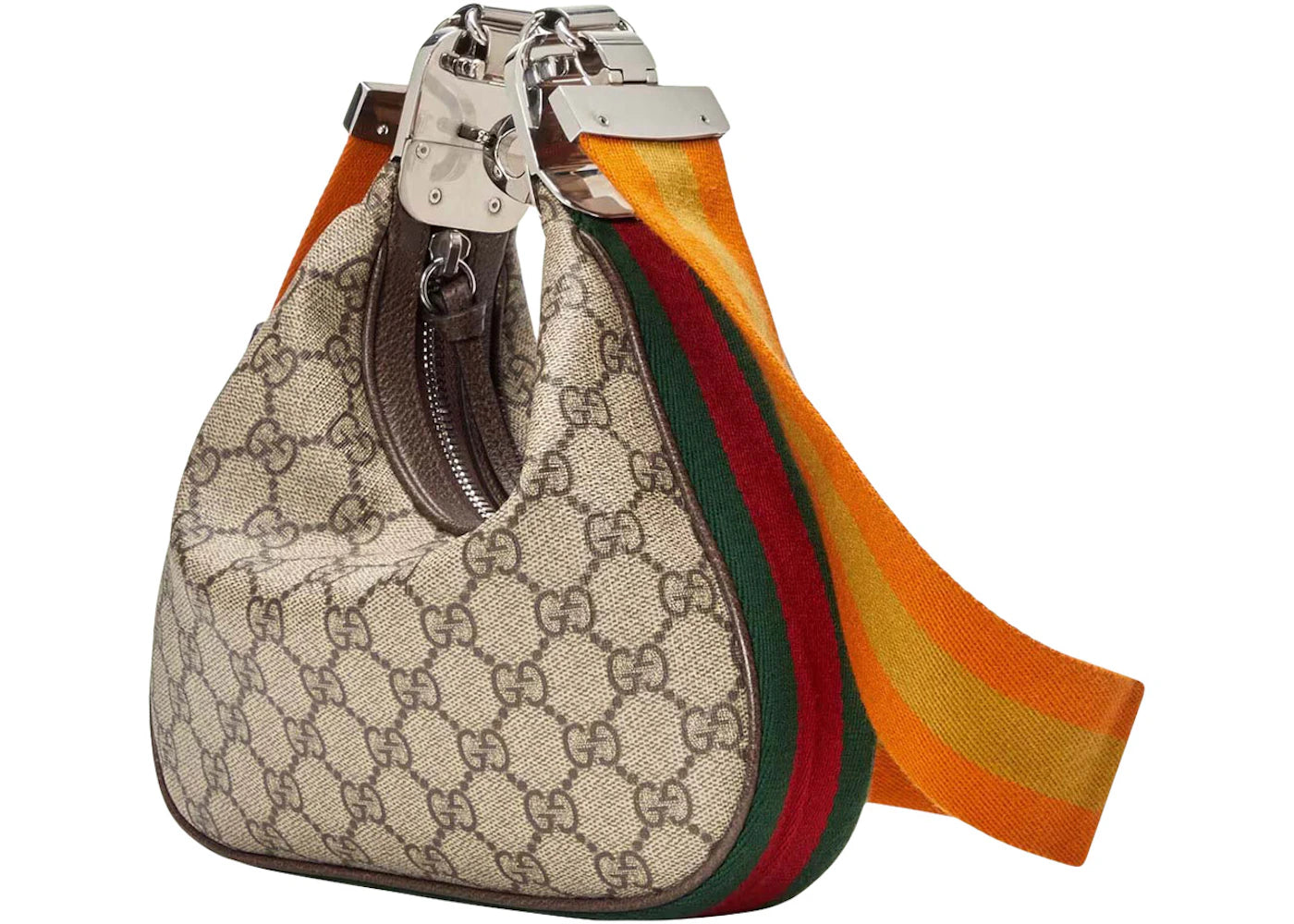 Gucci Attache Small Shoulder Bag Beige/Ebony