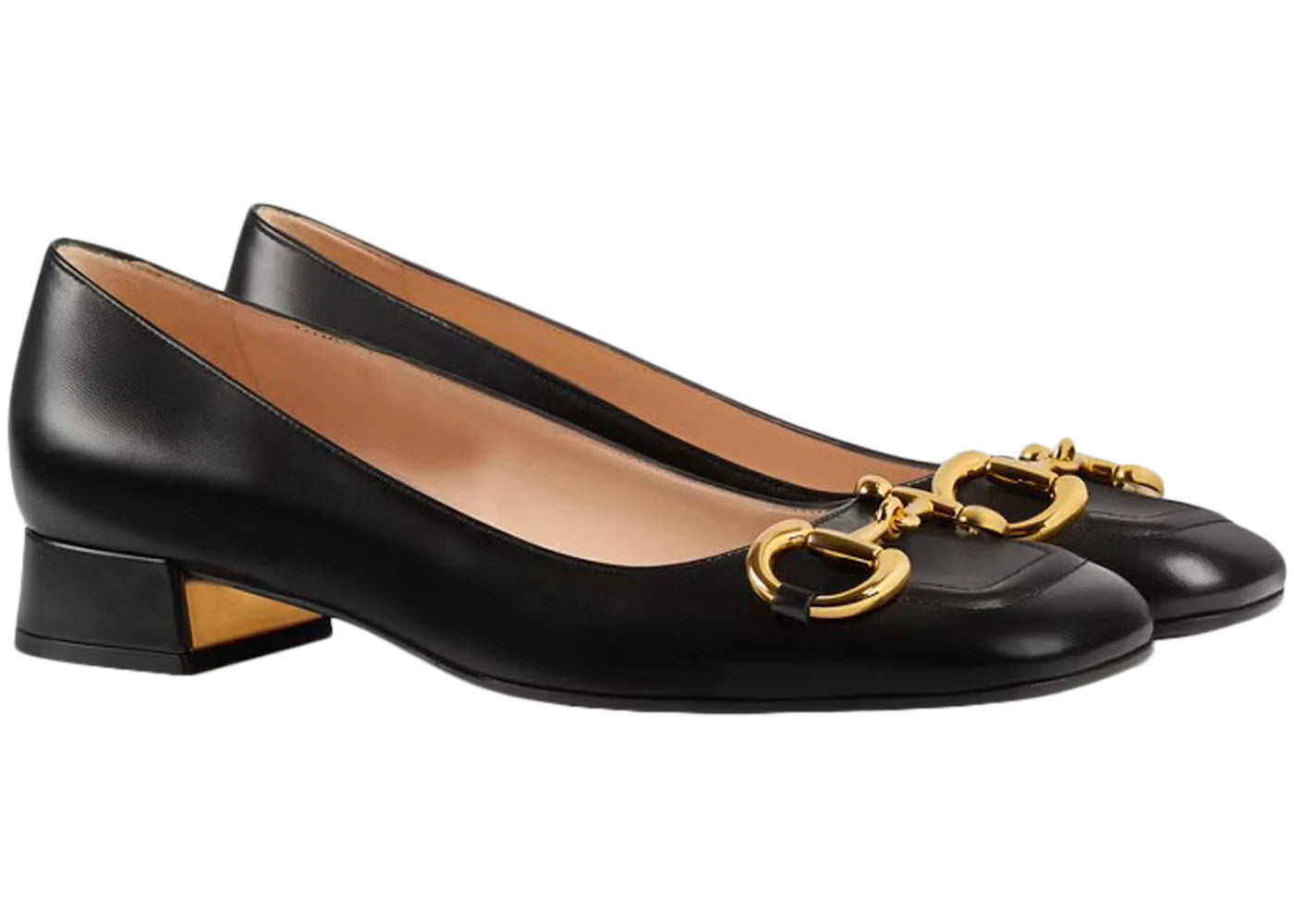 gucci horsebit ballet flat black leather
